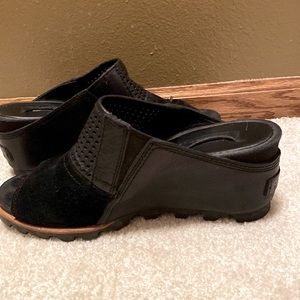 Sorel Joanie Mule Wedge-Black
